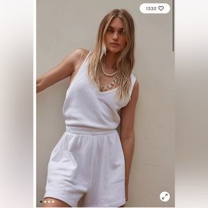 NEW Free People White Oliver Romper - Large